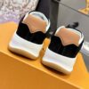 sy_no_247A454D5A4F2D7DDC823524A28E8222_7 Louis Vuitton LV Groovy Black Suede & Caramel Gum Sole Chunky Skate Sneakers