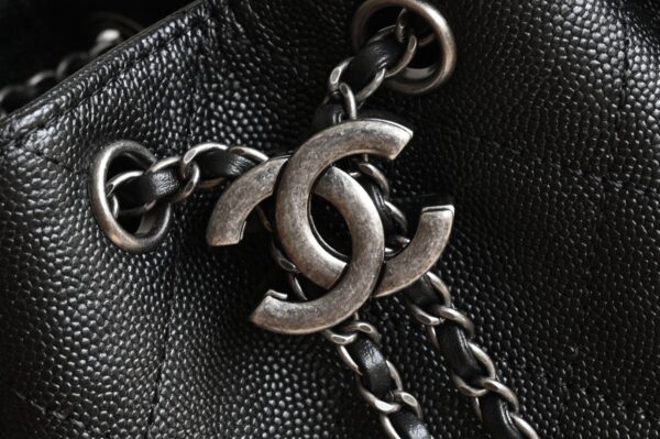 sy_no_2498FD848C1795C57D909FB466272D1E_4 Chanel Mini Hobo Shoulder Bag in Grained Calfskin with Leather-Interlaced Chain and Vintage Silver-Tone Hardware