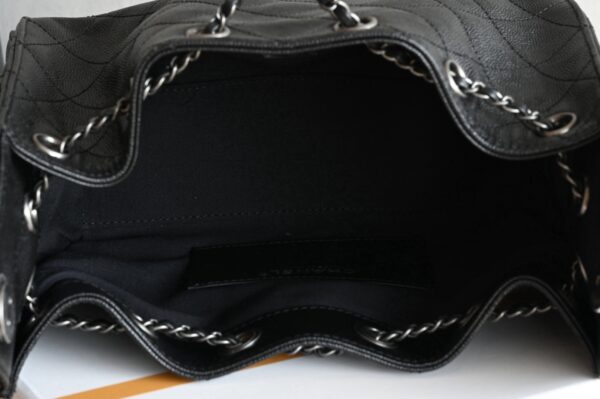 sy_no_2498FD848C1795C57D909FB466272D1E_8 Chanel Mini Hobo Shoulder Bag in Grained Calfskin with Leather-Interlaced Chain and Vintage Silver-Tone Hardware