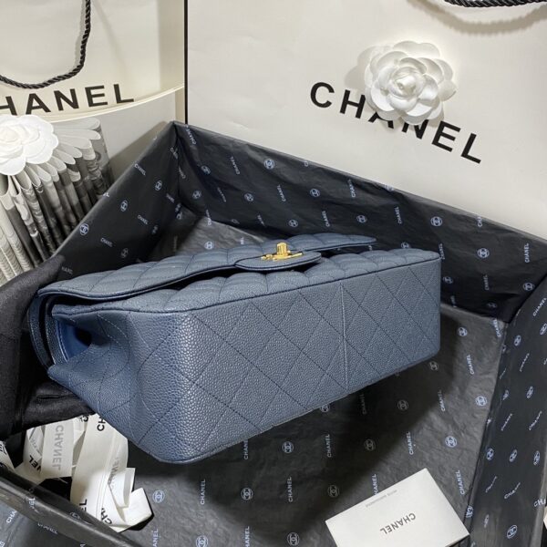 sy_no_24B08C783DC5AF557F29269F852A2DCA_6 Chanel CF Series 1113 Royal Blue Caviar-Grained Imported Calfskin Shoulder/Handbag