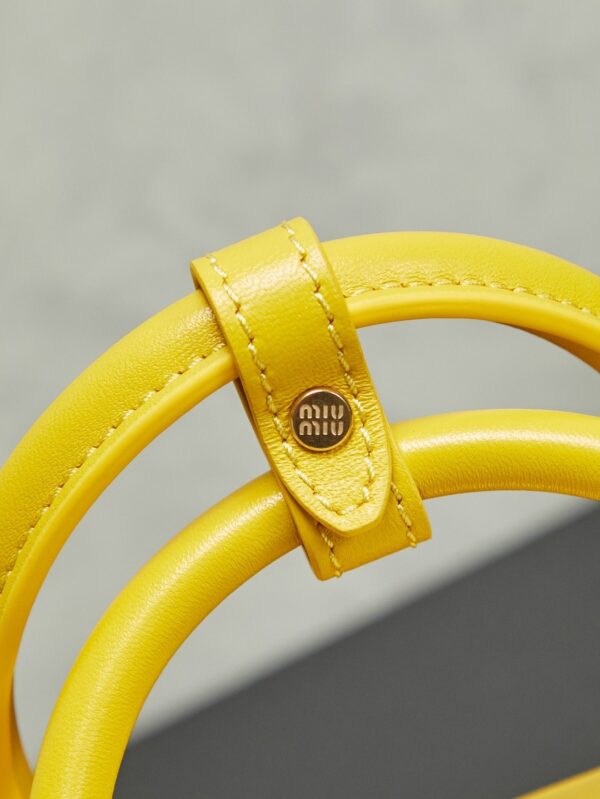 sy_no_24E79A922E06620FD303E9D63BB12C53_4 Miu Miu Matelassé Bowling Bag (Yellow)