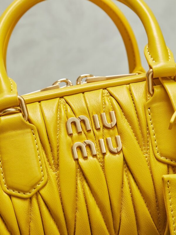 sy_no_24E79A922E06620FD303E9D63BB12C53_6 Miu Miu Matelassé Bowling Bag (Yellow)