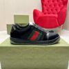 Gucci Screener Black Suede and GG Canvas Sneaker – Black / GG Monogram