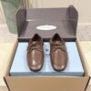 sy_no_253C4C796328B0ADA02560C37993BD30_1 Brown & Dark Brown Nappa Leather Lace-Up Loafers