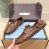 sy_no_253C4C796328B0ADA02560C37993BD30_2 Brown & Dark Brown Nappa Leather Lace-Up Loafers