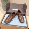 sy_no_253C4C796328B0ADA02560C37993BD30_3 Brown & Dark Brown Nappa Leather Lace-Up Loafers