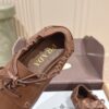 sy_no_253C4C796328B0ADA02560C37993BD30_4 Brown & Dark Brown Nappa Leather Lace-Up Loafers
