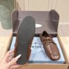 sy_no_253C4C796328B0ADA02560C37993BD30_7 Brown & Dark Brown Nappa Leather Lace-Up Loafers