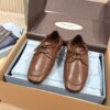 sy_no_253C4C796328B0ADA02560C37993BD30_8 Brown & Dark Brown Nappa Leather Lace-Up Loafers