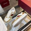 sy_no_25A976A8ED9A2DAAB966DB1A101651E2_2 Gucci Web & Metallic Gold Leather Platform Sneaker – White / Metallic Gold