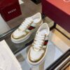 sy_no_25A976A8ED9A2DAAB966DB1A101651E2_4 Gucci Web & Metallic Gold Leather Platform Sneaker – White / Metallic Gold