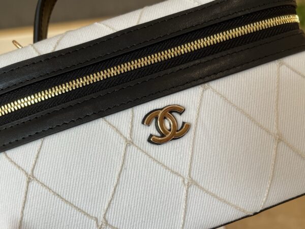 sy_no_25E665AB4BDCE7C3E663F6E5E2A50907_6 Chanel Women's Quilted Washed Canvas & Denim Chain Shoulder/Handbag