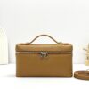 sy_no_260F803CD9C2335A53E87147019FBB83_0 L19 Ostrich-Embossed Calfskin Handbag / Kelly-Style Bag / Shoulder Bag – Golden Brown