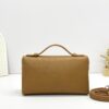 sy_no_260F803CD9C2335A53E87147019FBB83_1 L19 Ostrich-Embossed Calfskin Handbag / Kelly-Style Bag / Shoulder Bag – Golden Brown