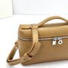 sy_no_260F803CD9C2335A53E87147019FBB83_6 L19 Ostrich-Embossed Calfskin Handbag / Kelly-Style Bag / Shoulder Bag – Golden Brown