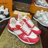 sy_no_261529DA9E47C9804A44C24542788445_1 Louis Vuitton Run Away Sneakers in Red & White