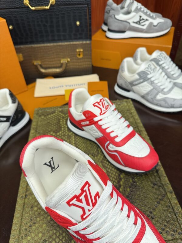 sy_no_261529DA9E47C9804A44C24542788445_4 Louis Vuitton Run Away Sneakers in Red & White