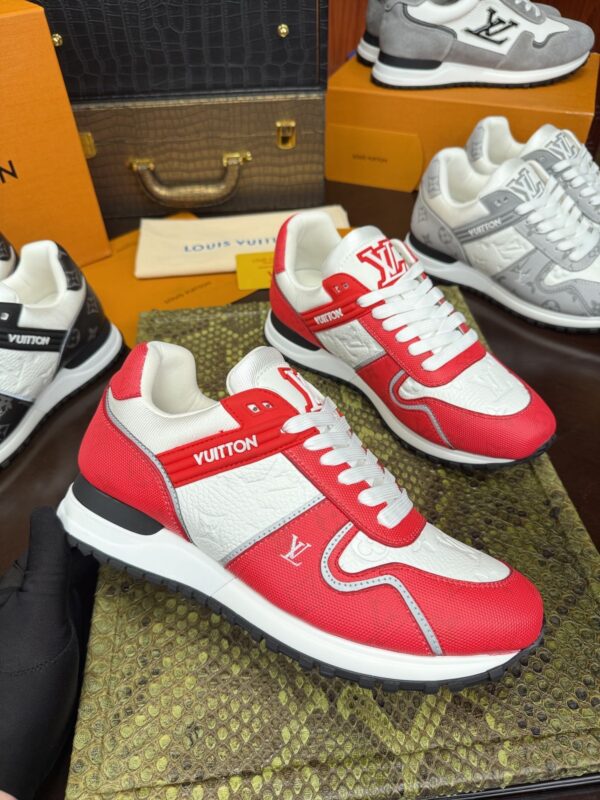 sy_no_261529DA9E47C9804A44C24542788445_7 Louis Vuitton Run Away Sneakers in Red & White