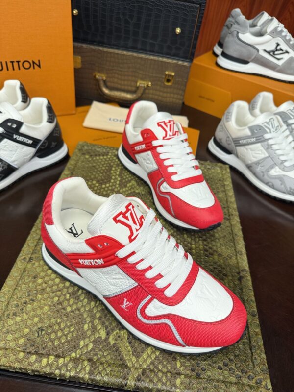 sy_no_261529DA9E47C9804A44C24542788445_8 Louis Vuitton Run Away Sneakers in Red & White
