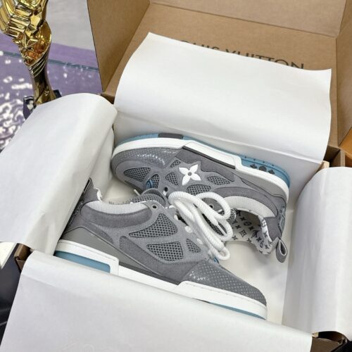 Louis Vuitton LV Skate Grey & Light Blue Retro Skate Sneakers