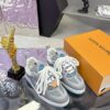 sy_no_2666FEEA6F0C3702CB7DC93F671B6E9A_4 Louis Vuitton LV Skate Grey & Light Blue Retro Skate Sneakers