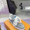 sy_no_2666FEEA6F0C3702CB7DC93F671B6E9A_5 Louis Vuitton LV Skate Grey & Light Blue Retro Skate Sneakers