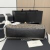 sy_no_267B9409B174886177AF8B9DC1C48734_1 Black Caviar Leather Bowling Bag