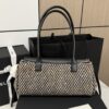 sy_no_267B9409B174886177AF8B9DC1C48734_2 Black Caviar Leather Bowling Bag