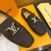 sy_no_26C6420FBC10782E2B61639784CC079A_2 Louis Vuitton Hockenheim / LV Driver Dark Grey Monogram Suede Moccasin