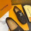 sy_no_26C6420FBC10782E2B61639784CC079A_4 Louis Vuitton Hockenheim / LV Driver Dark Grey Monogram Suede Moccasin