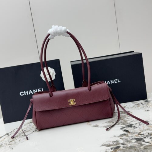 Chanel 26S Baguette Bag – Grained Calfskin Leather (Red)