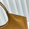Caramel Brown Smooth Leather Large Shoulder Tote