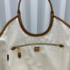 Caramel Brown Smooth Leather Large Shoulder Tote