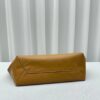 Caramel Brown Smooth Leather Large Shoulder Tote