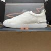 sy_no_282B457498AD448547F9BEB0BE85F953_7 Cream Pebbled Suede Triple-Cross Slip-On Shoes