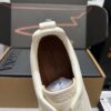 sy_no_282B457498AD448547F9BEB0BE85F953_8 Cream Pebbled Suede Triple-Cross Slip-On Shoes