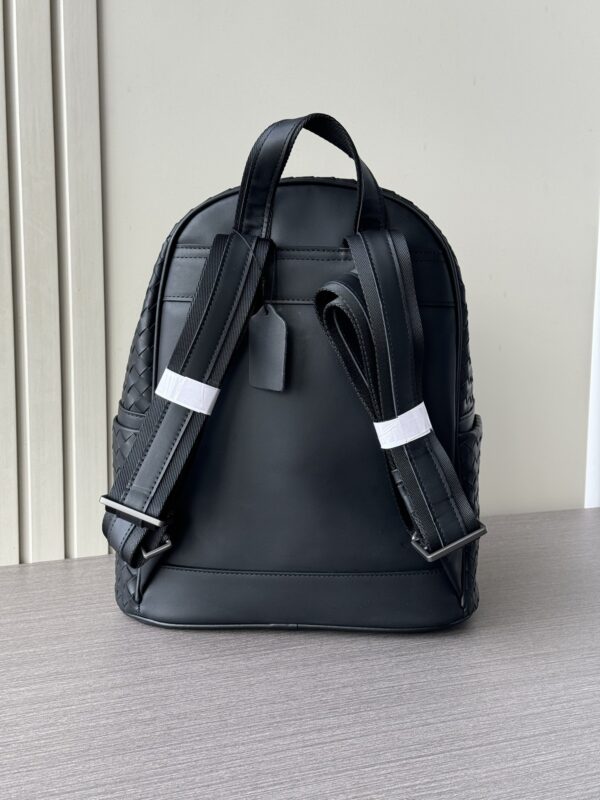sy_no_2859908DD735E17B0E1B1A678DDFD9D1_1 Woven Waxed Leather Unisex Backpack – Black