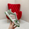 sy_no_287583750B7A99AD0B4D35518DD72FB5_3 Gucci Screener Sneaker in Sage Green Suede & White GG Canvas with Pink Web Stripe