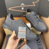 sy_no_28E41A1821D14BAA725393883C210019_1 Grey Smooth Leather Slip-On Sneakers