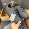 sy_no_28E41A1821D14BAA725393883C210019_2 Grey Smooth Leather Slip-On Sneakers