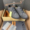 sy_no_28E41A1821D14BAA725393883C210019_3 Grey Smooth Leather Slip-On Sneakers
