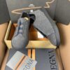 sy_no_28E41A1821D14BAA725393883C210019_5 Grey Smooth Leather Slip-On Sneakers