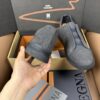sy_no_28E41A1821D14BAA725393883C210019_7 Grey Smooth Leather Slip-On Sneakers