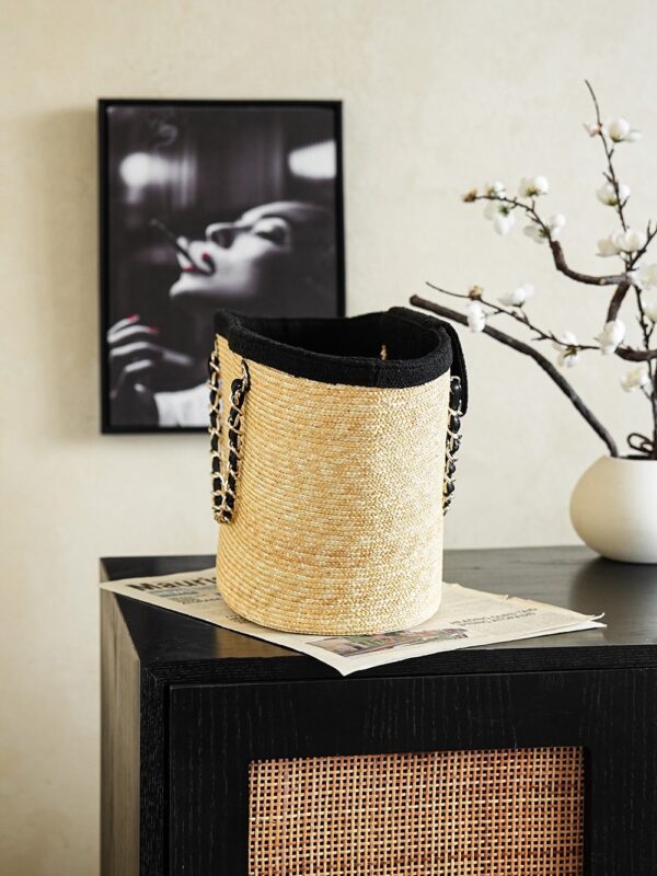 sy_no_29AFBBC5348A969DF5FBA7A4E5B57063_2 Black Large Straw Basket Tote