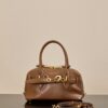 MIUMIU Aventure Mini Shell Bag in Oak Color