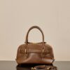 MIUMIU Aventure Mini Shell Bag in Oak Color