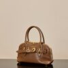 MIUMIU Aventure Mini Shell Bag in Oak Color