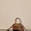 MIUMIU Aventure Mini Shell Bag in Oak Color