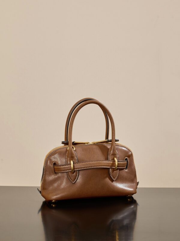 MIUMIU Aventure Mini Shell Bag in Oak Color