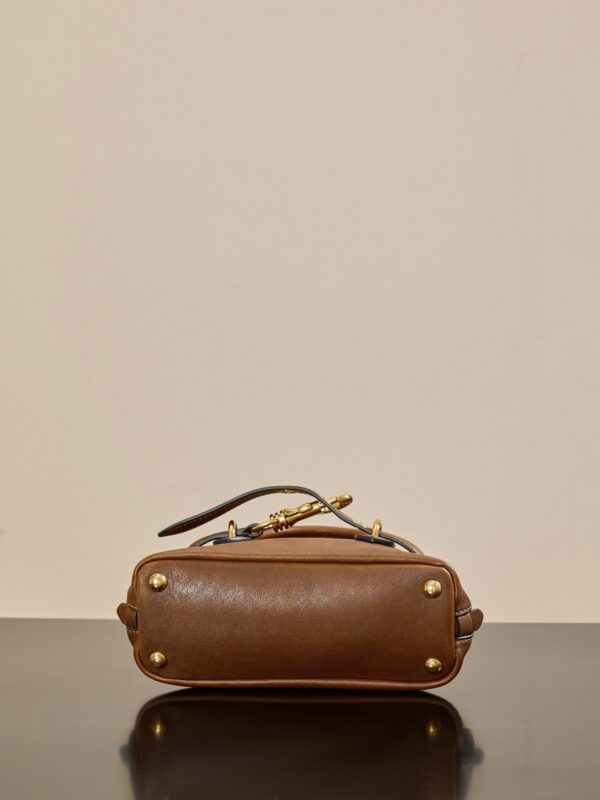 MIUMIU Aventure Mini Shell Bag in Oak Color